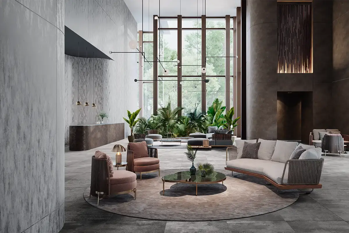 Rivestimenti decorativi interior per aziende ddesign firenze